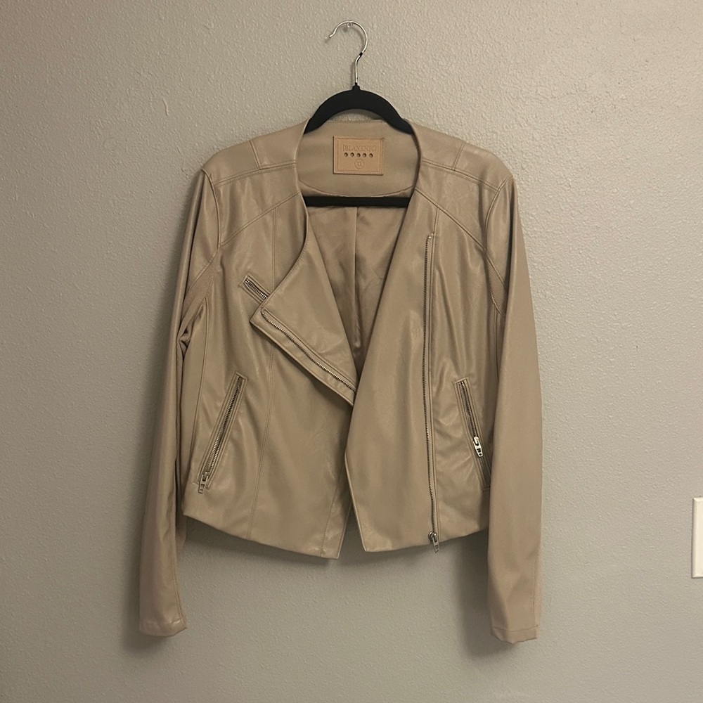 Blank NYC: Tan Leather Jacket